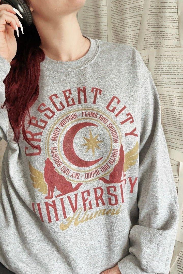 Crescent City Alumini Sweatshirt - Caffeineandcurses - Sarah J Maas