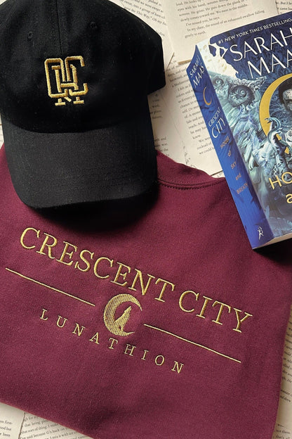 Crescent City Embroidered Sweatshirt - Caffeineandcurses - Sarah J Maas