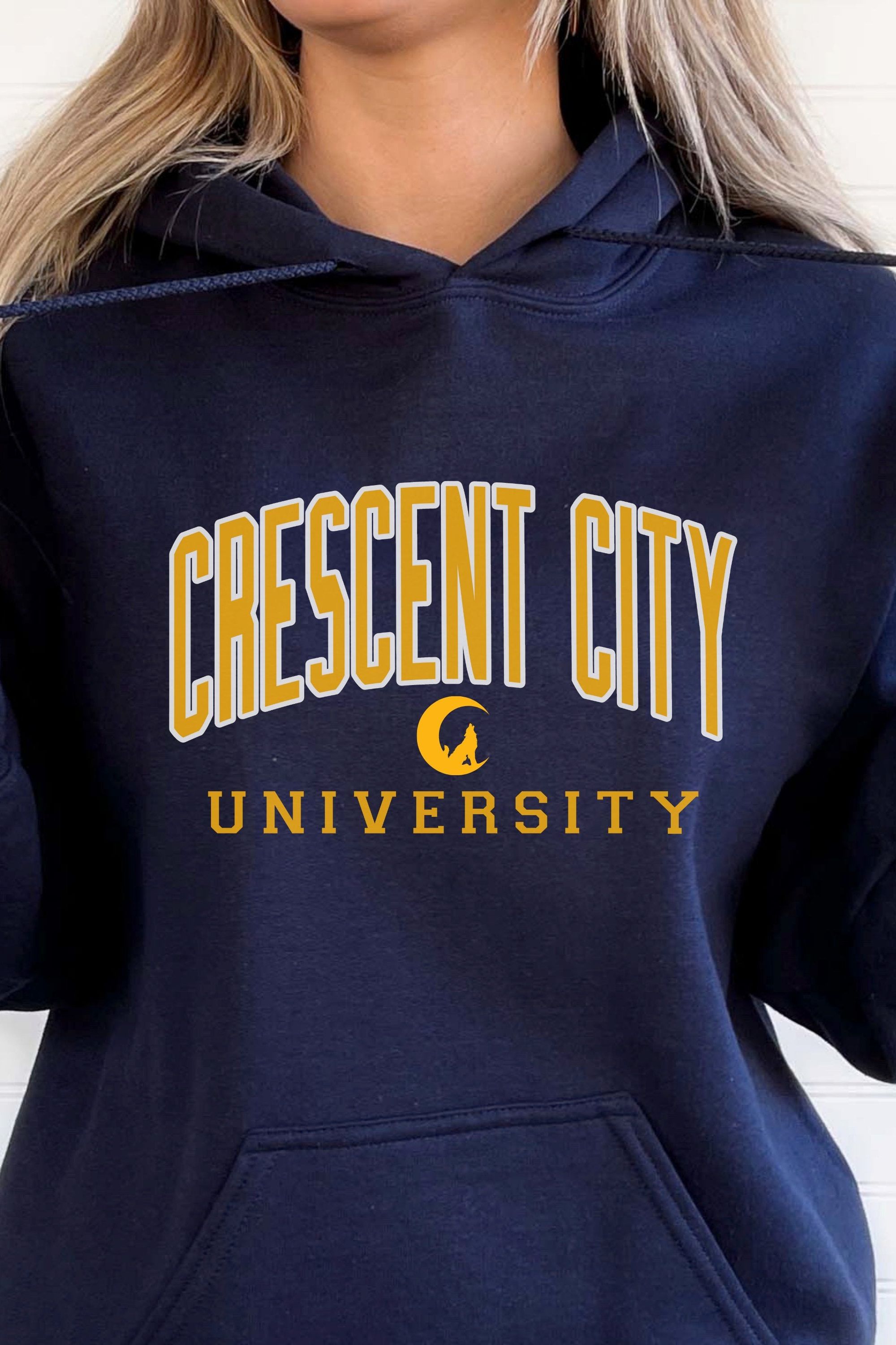 Crescent City University Hoodie - Caffeineandcurses - Sarah J Maas