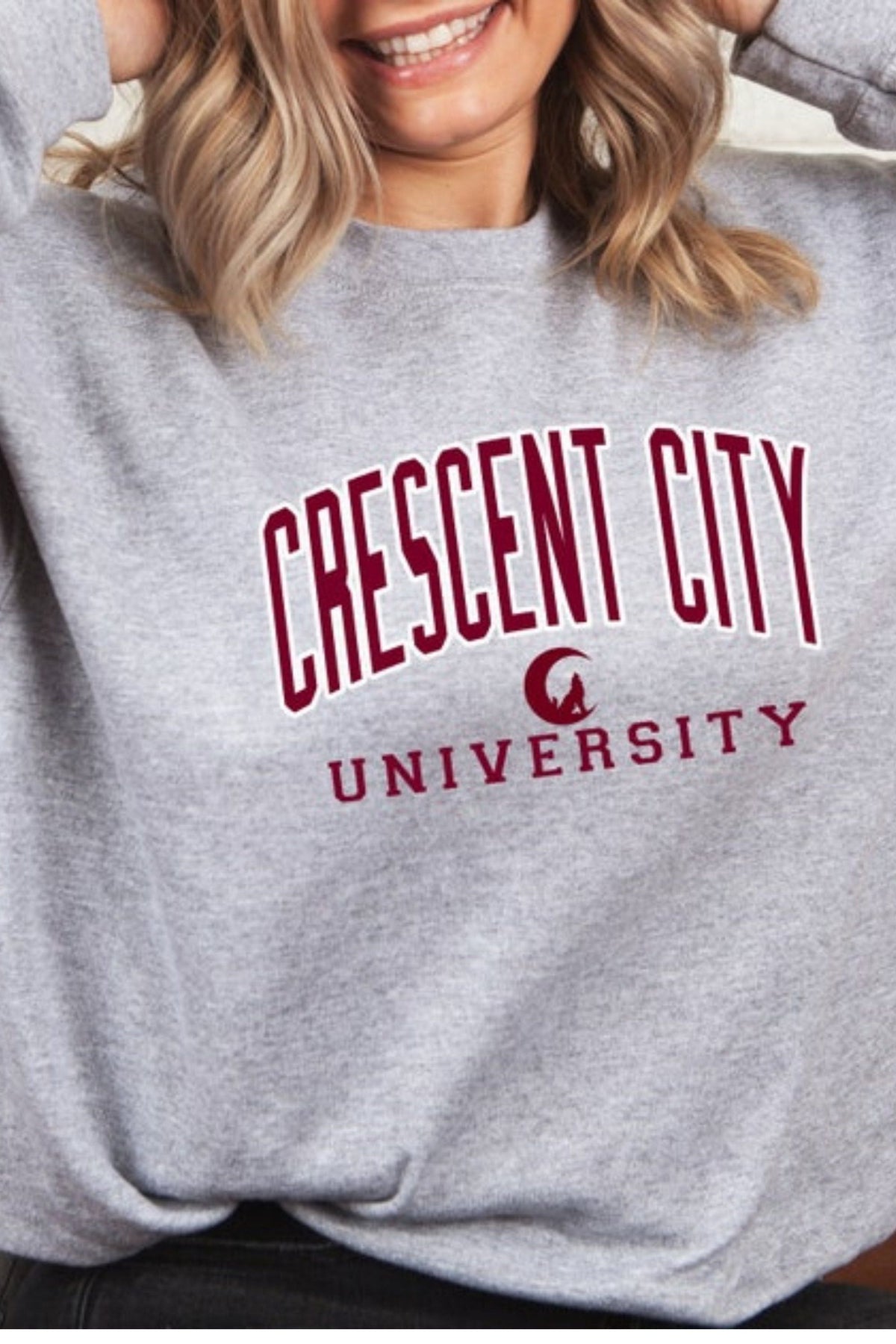 Crescent City University Sweatshirt - Caffeineandcurses - Sarah J Maas