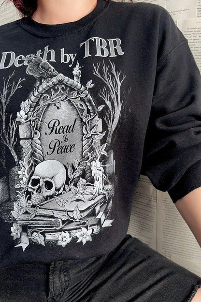 Death By TBR Vol 2 Sweatshirt - Caffeineandcurses - Caffeine and Curses