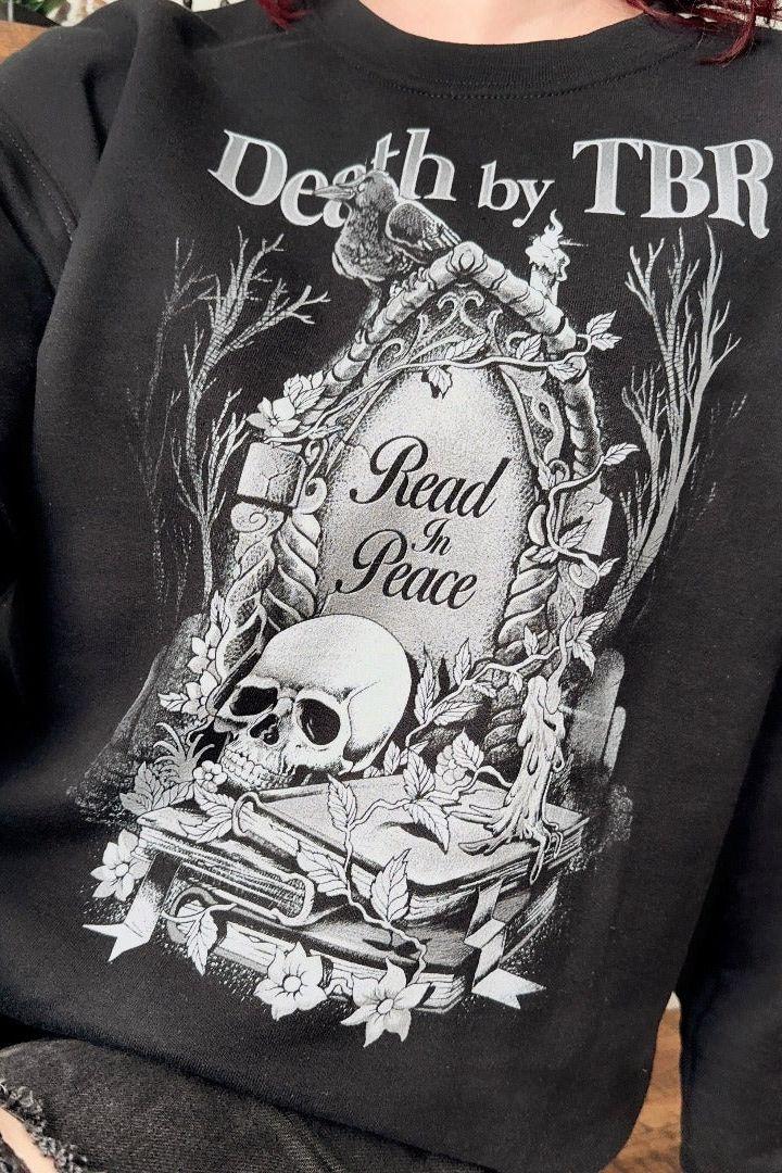 Death By TBR Vol 2 Sweatshirt - Caffeineandcurses - Caffeine and Curses