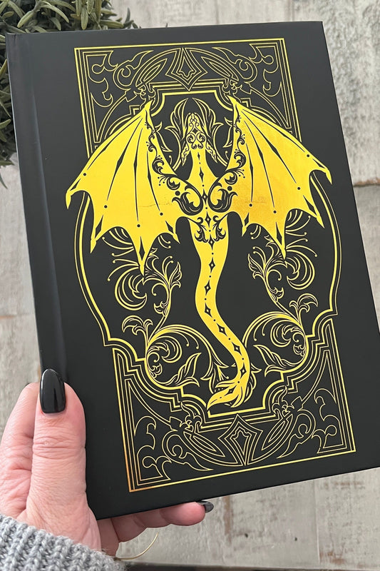 Dragon Journal — bookish merch by Caffeine and Curses. For tracking the riders, the dreams, the fated mates. Hand-designed in Australia.
