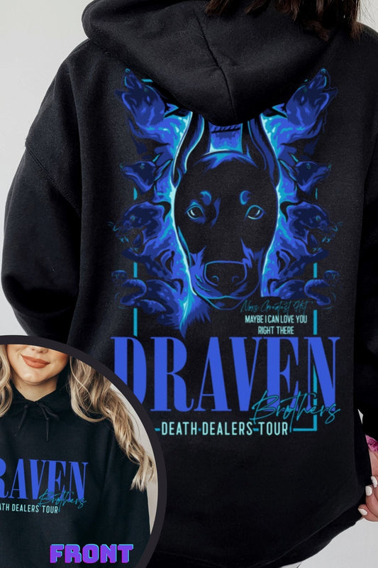 Draven Brothers Hoodie — Bonds That Tie merch by J Bree. Brothers, bonded mates, the chaos. Hand-designed in Australia, officially licensed.