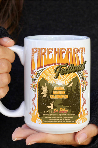 Fireheart Festival Mug - Caffeineandcurses - Sarah J Maas