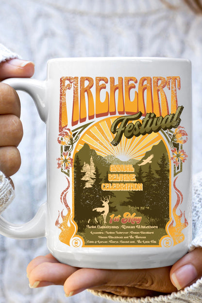 Fireheart Festival Mug - Caffeineandcurses - Sarah J Maas