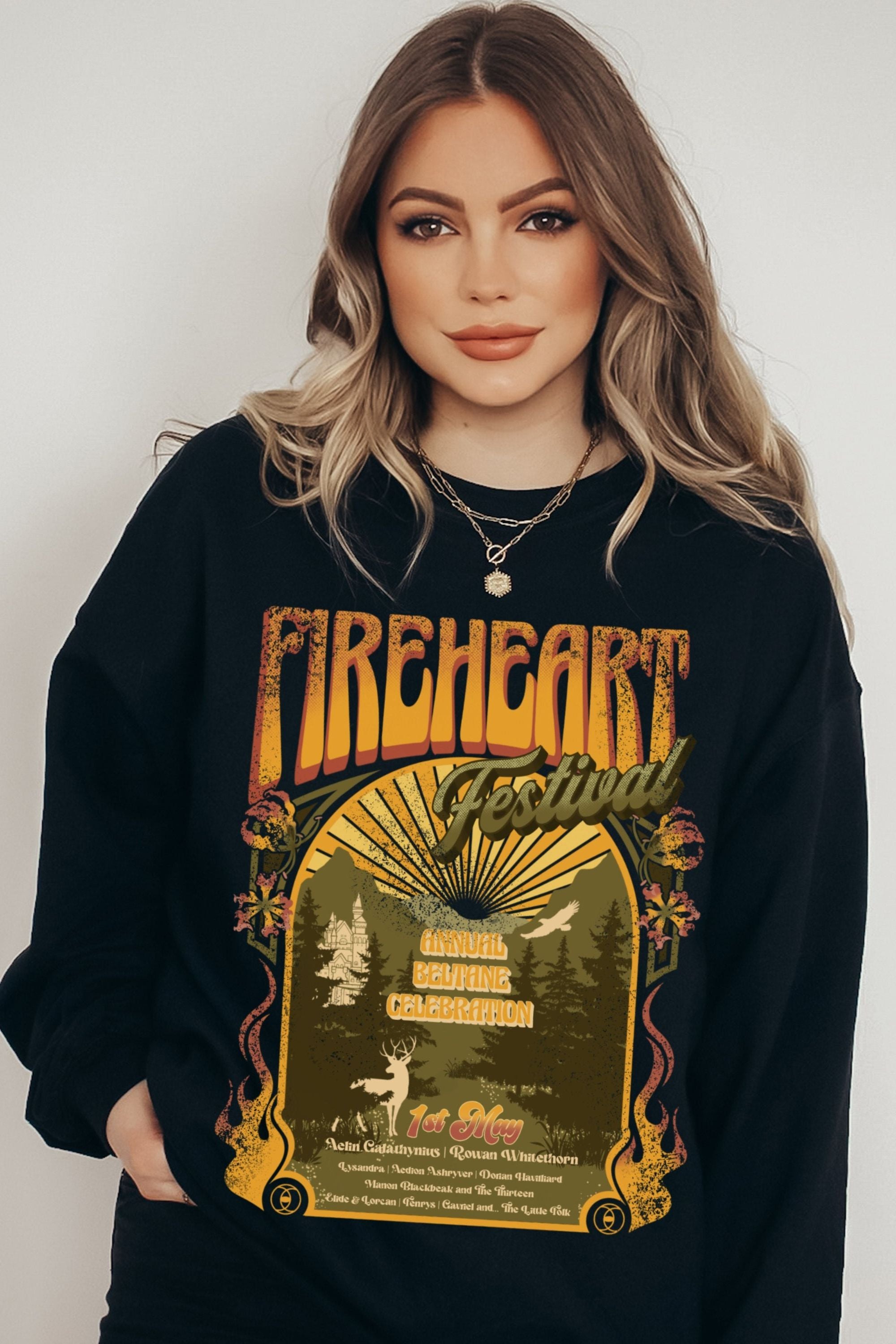 Fireheart Sweatshirt - Caffeineandcurses - Sarah J Maas