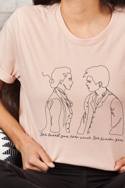 Jo and Laurie T - Shirt - Caffeineandcurses - Louisa May Alcott