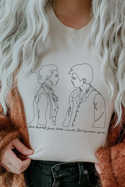 Jo and Laurie T - Shirt - Caffeineandcurses - Louisa May Alcott