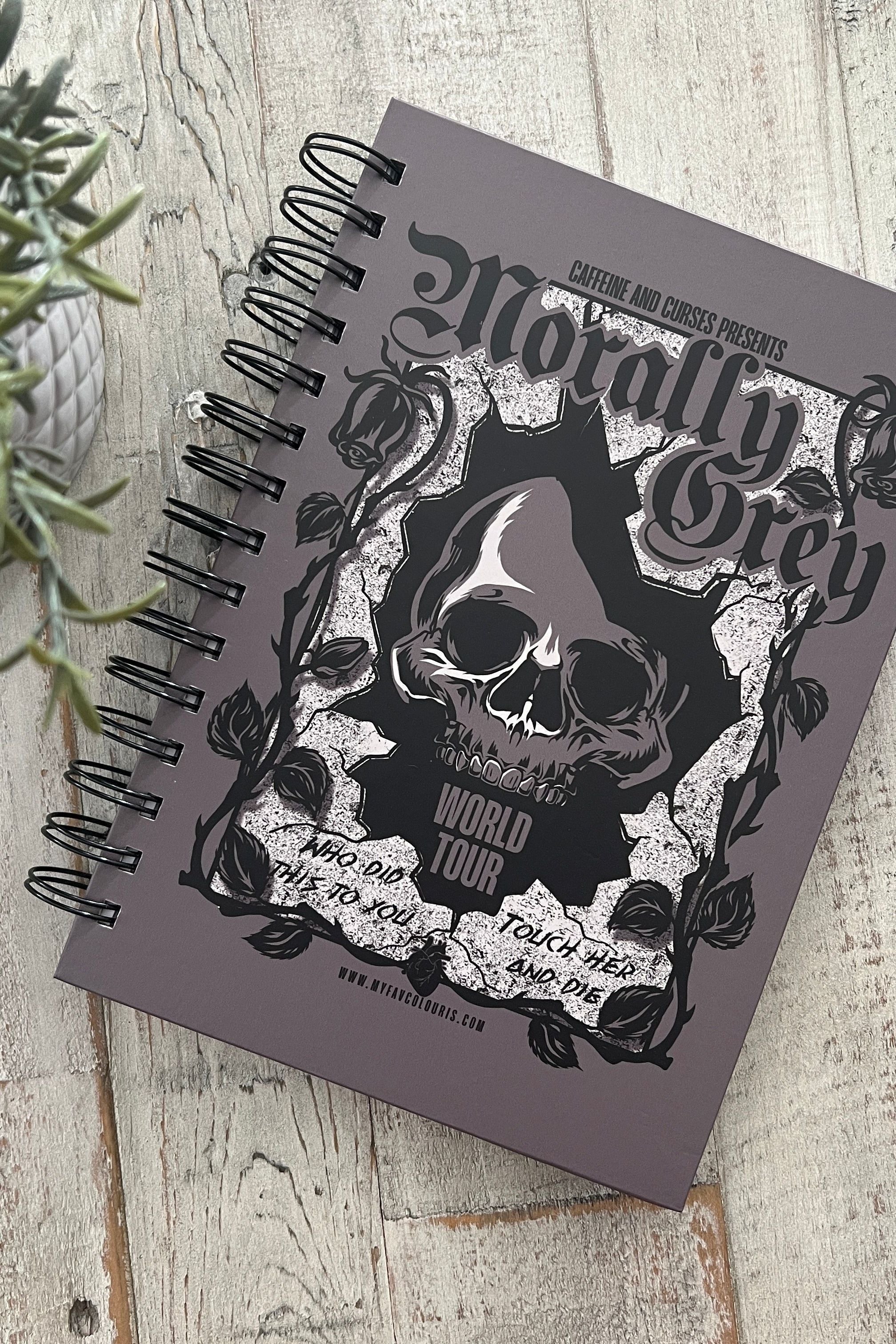 Morally Grey Notebook - Caffeineandcurses - Caffeine and Curses