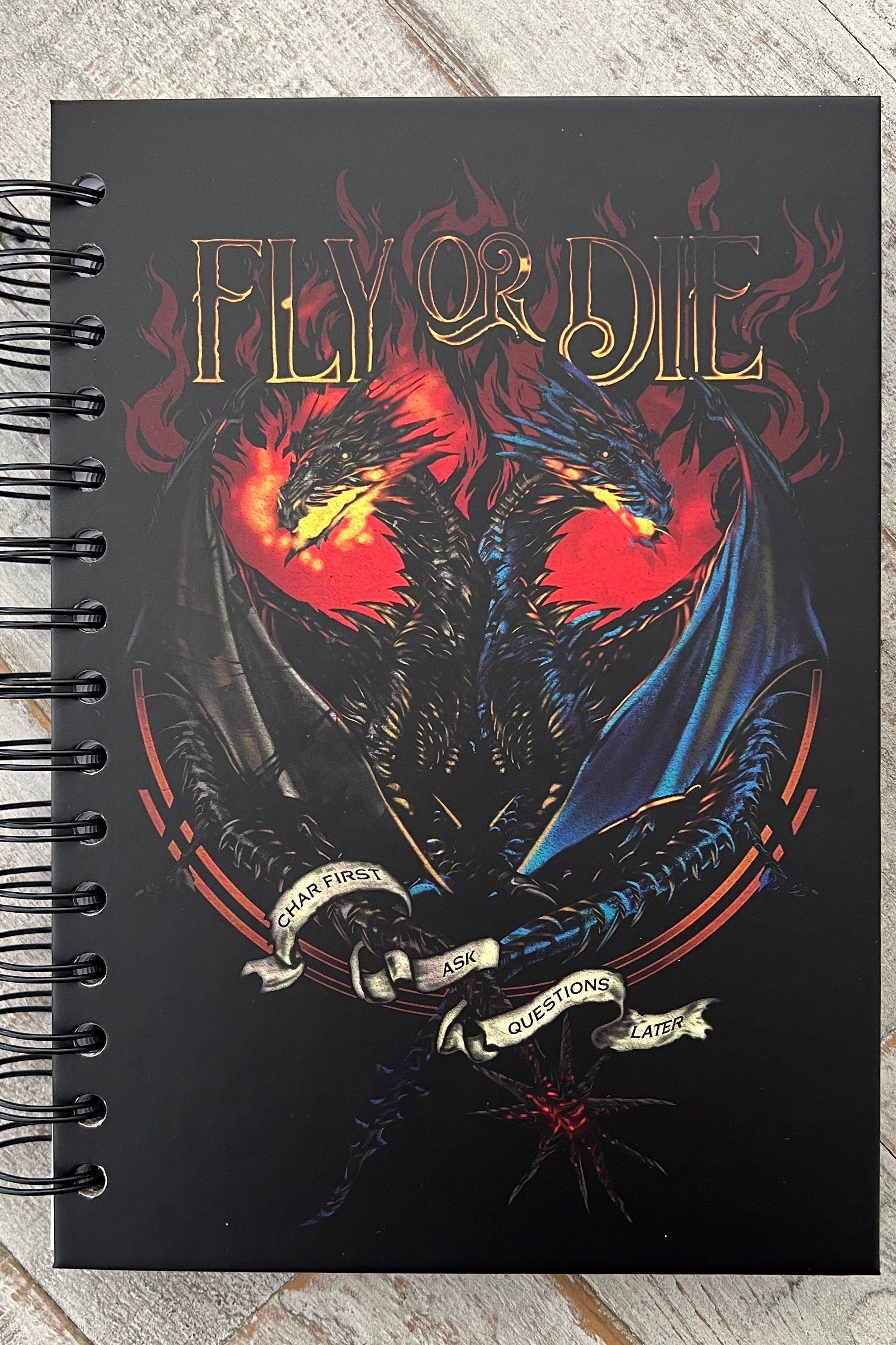 or Die Notebook - Caffeineandcurses - Rebecca Yarros