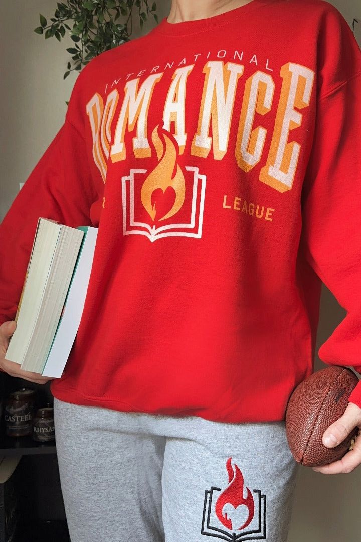 ROMANCE READER LEAGUE SWEATSHIRT | SPORT ROMANCE - Caffeineandcurses - Caffeineandcurses