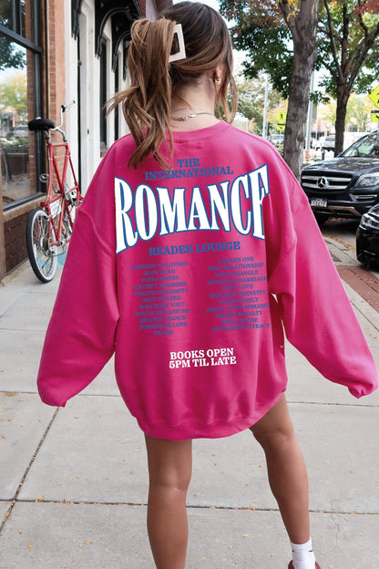 Romance Reader Lounge Sweatshirt - Caffeineandcurses - Caffeine and Curses