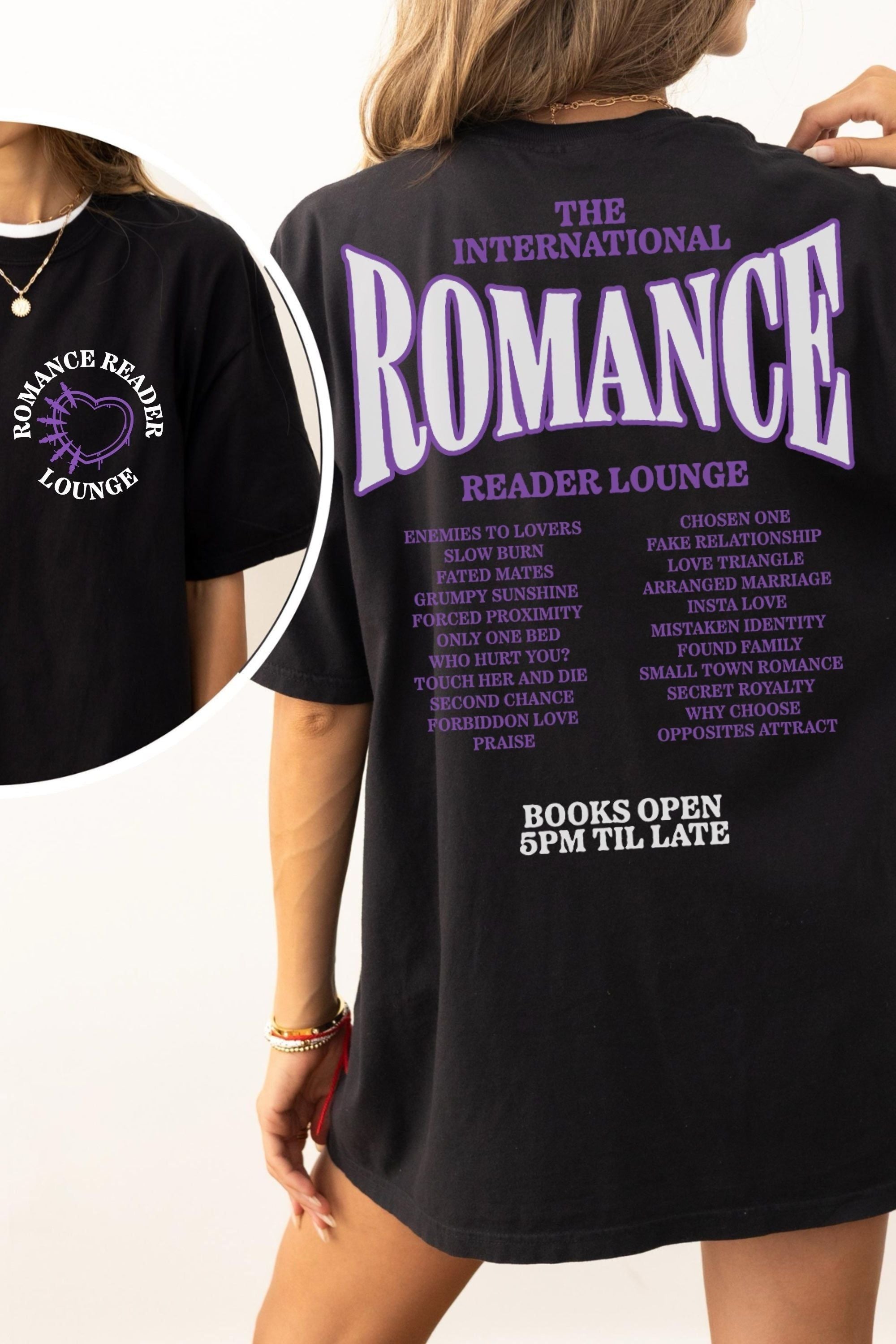 Romance Reader Lounge T - Shirt - Caffeineandcurses - Caffeine and Curses