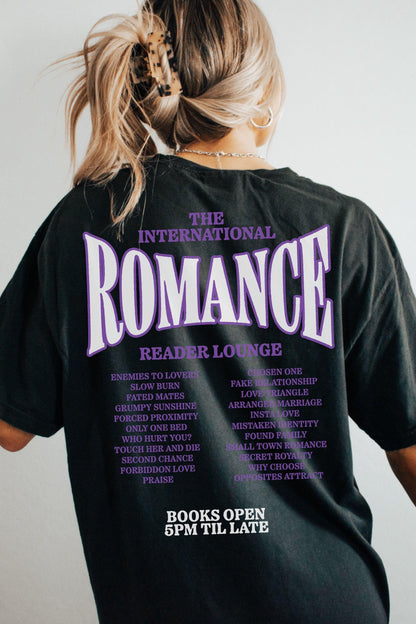 Romance Reader Lounge T - Shirt - Caffeineandcurses - Caffeine and Curses