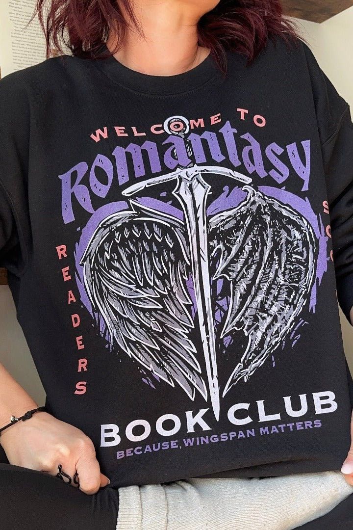 Romantasy Book Club Sweatshirt - Caffeineandcurses - Caffeine and Curses