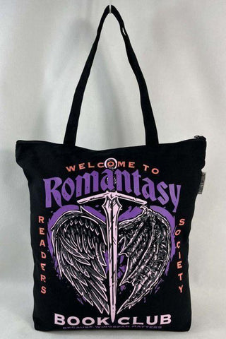Romantasy Book Club Tote Bag - Caffeineandcurses - Caffeine and Curses
