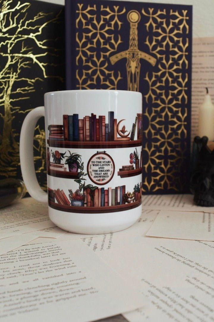 Sarah J Maas Shelfie Mug - Caffeineandcurses - Sarah J Maas