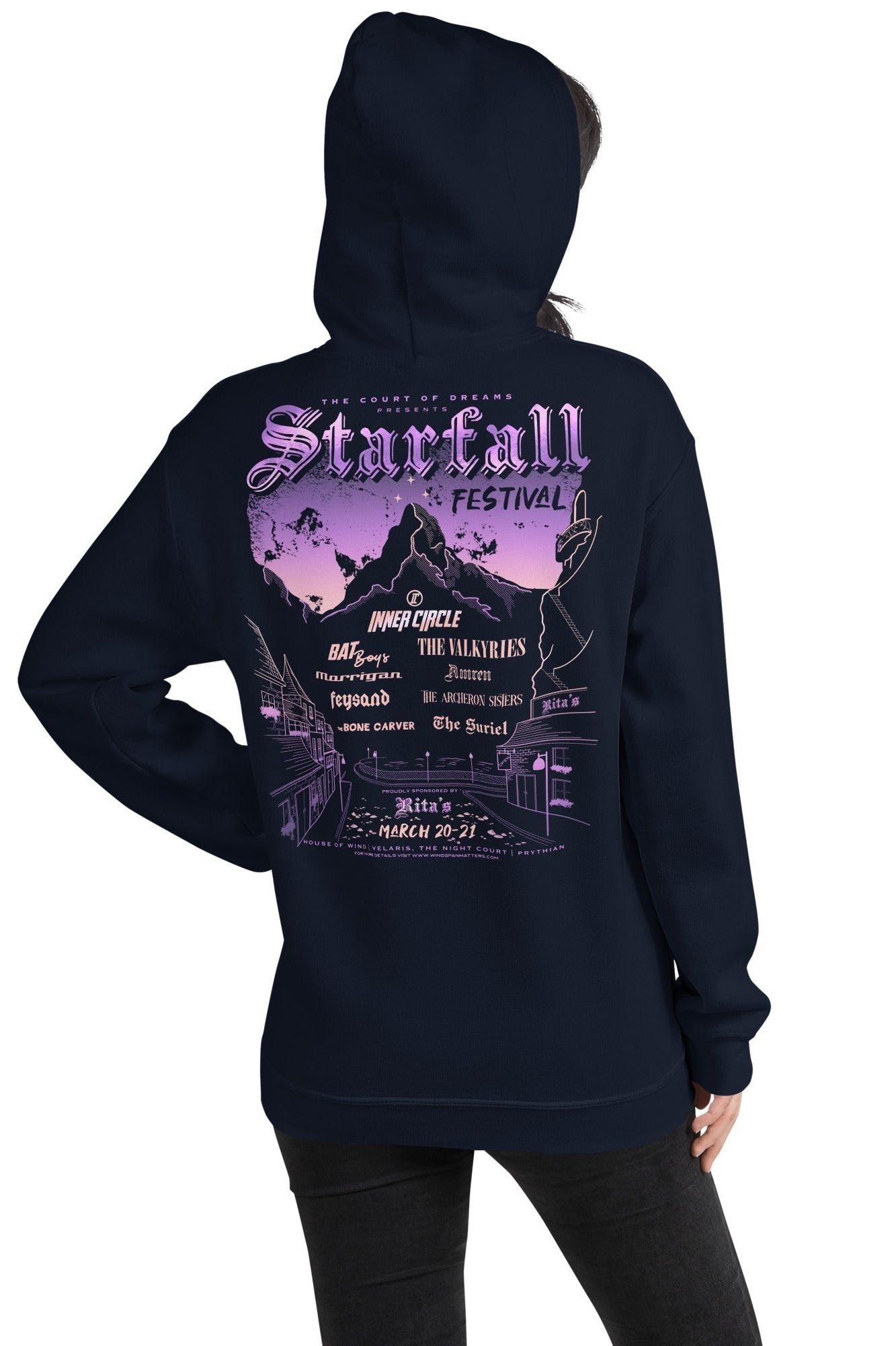 Starfall Festival Hoodie - Caffeineandcurses - Sarah J Maas