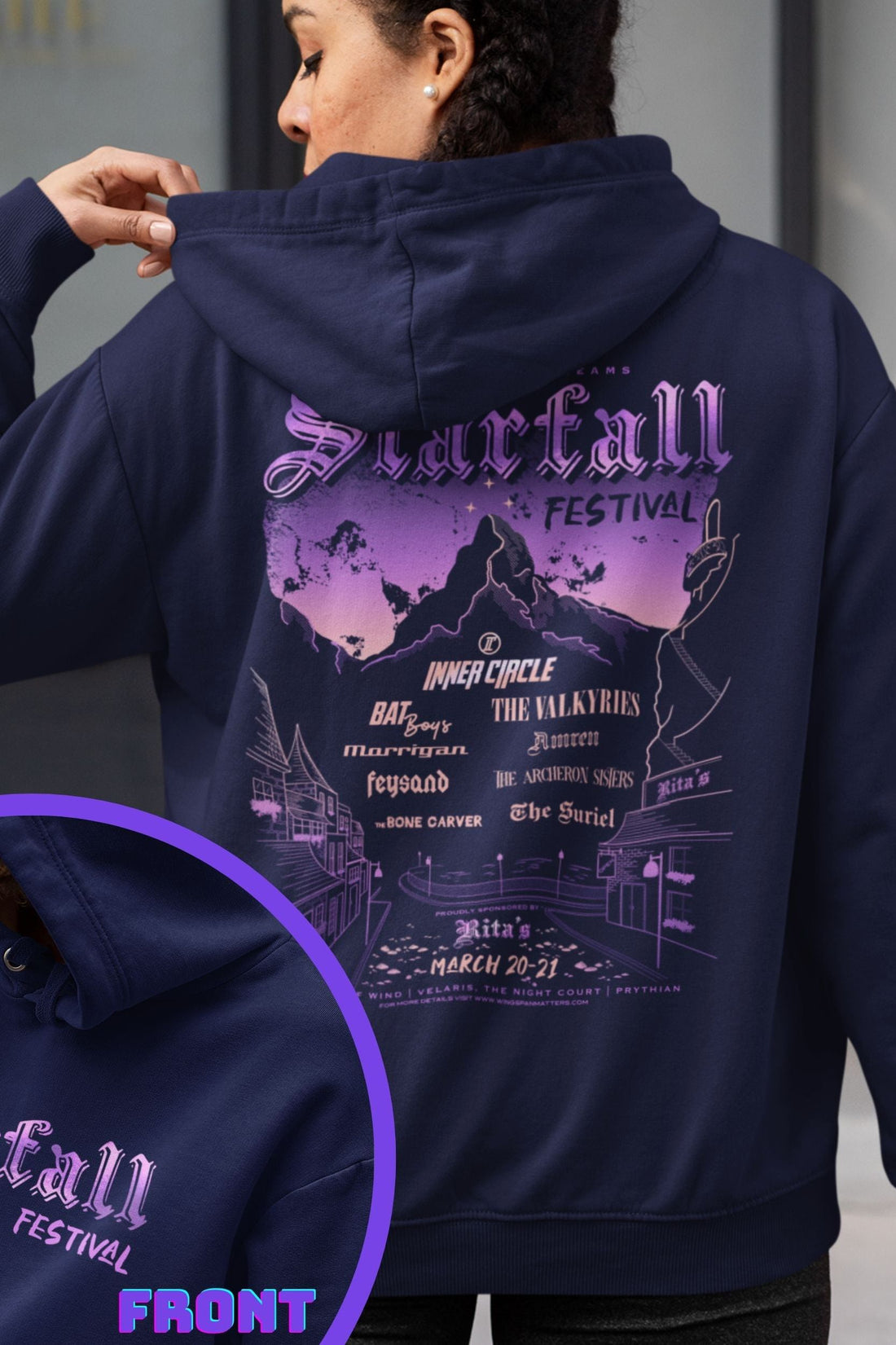 Starfall Festival Hoodie - Caffeineandcurses - Sarah J Maas