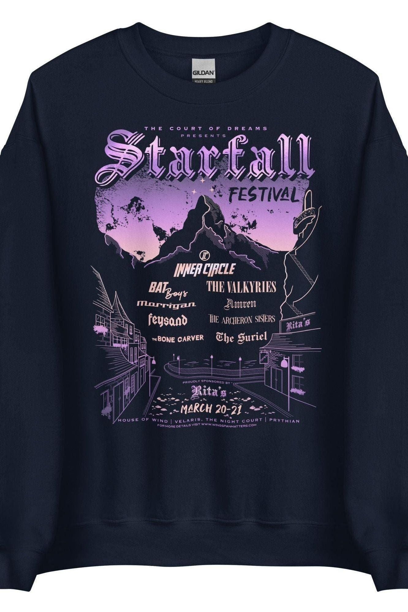 Starfall Sweatshirt - Caffeineandcurses - Sarah J Maas