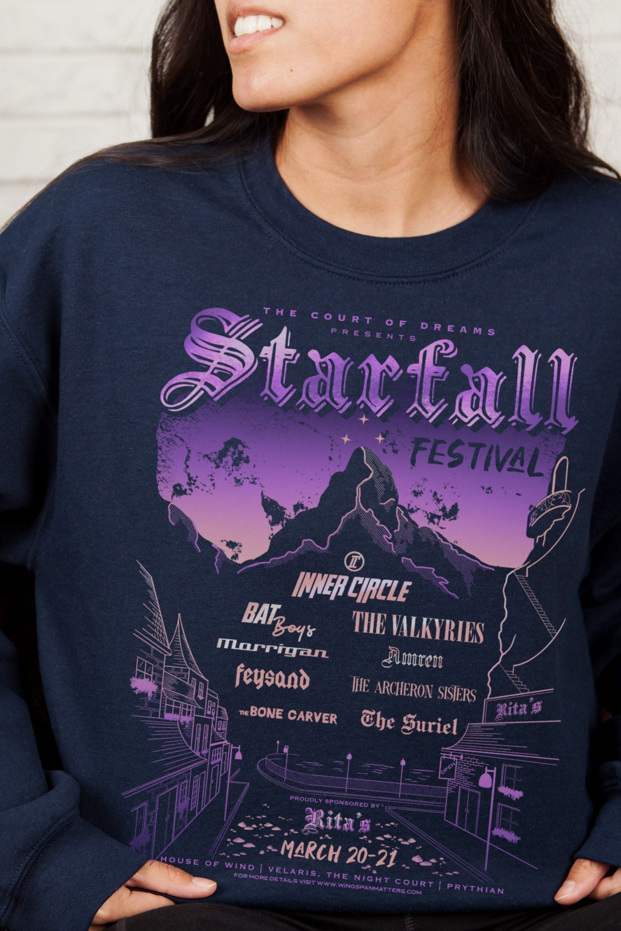 Starfall Sweatshirt - Caffeineandcurses - Sarah J Maas