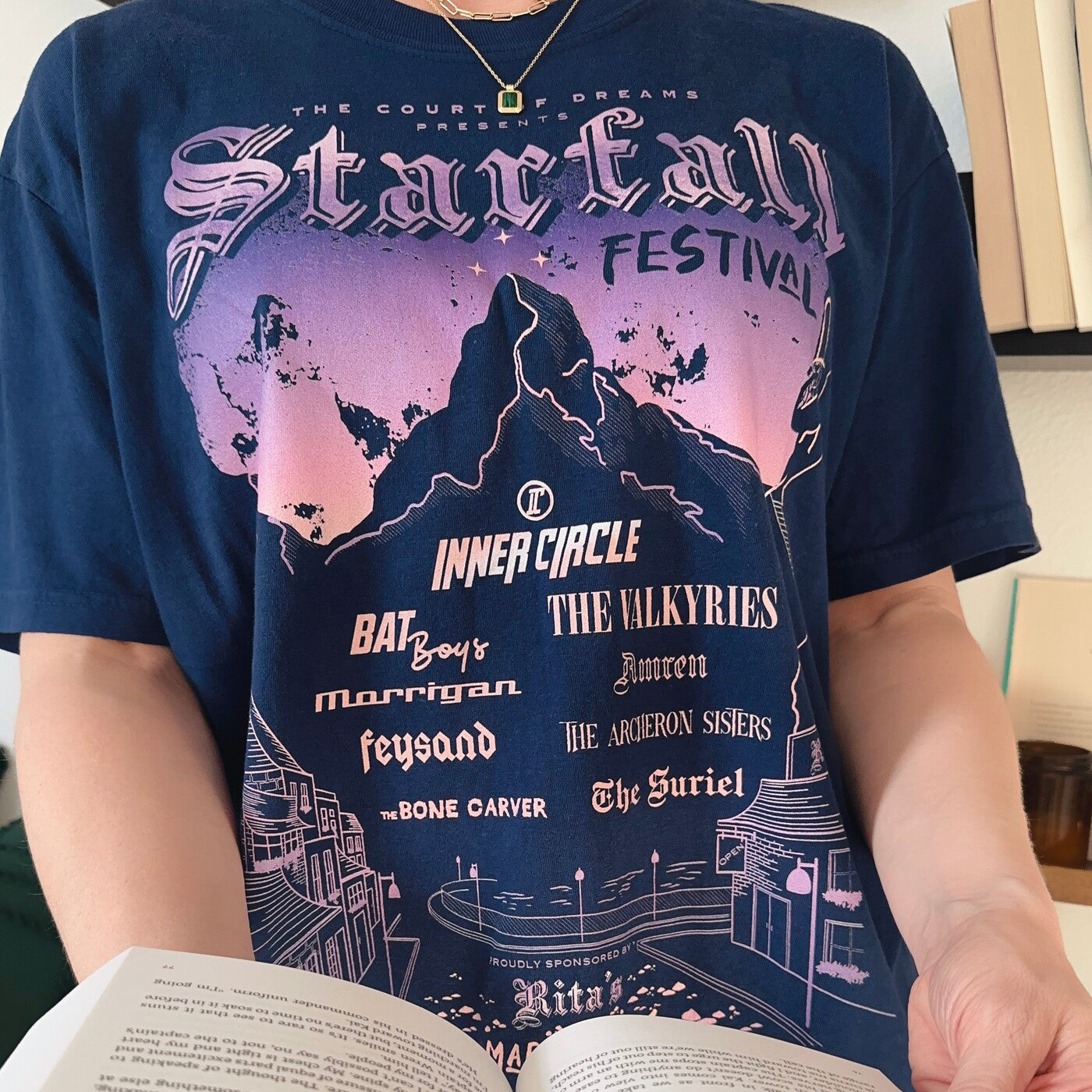 Starfall Festival T-Shirt - navy, ACOTAR