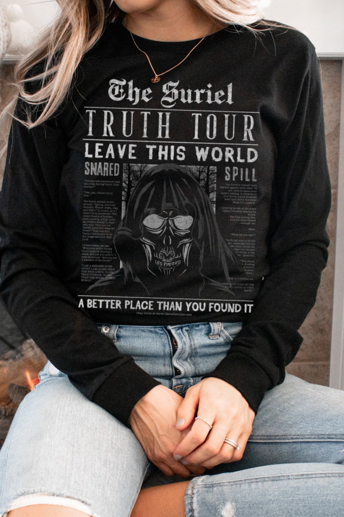 The Suriel Long Sleeve T - Shirt - Caffeineandcurses - Sarah J Maas