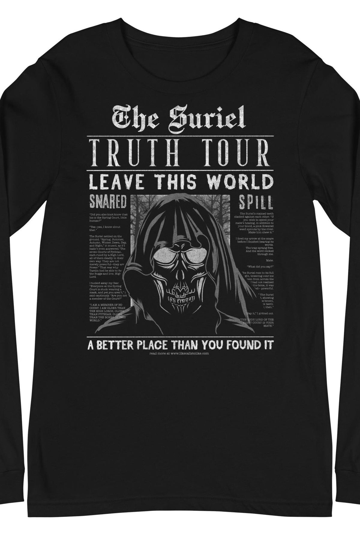 The Suriel Long Sleeve T - Shirt - Caffeineandcurses - Sarah J Maas