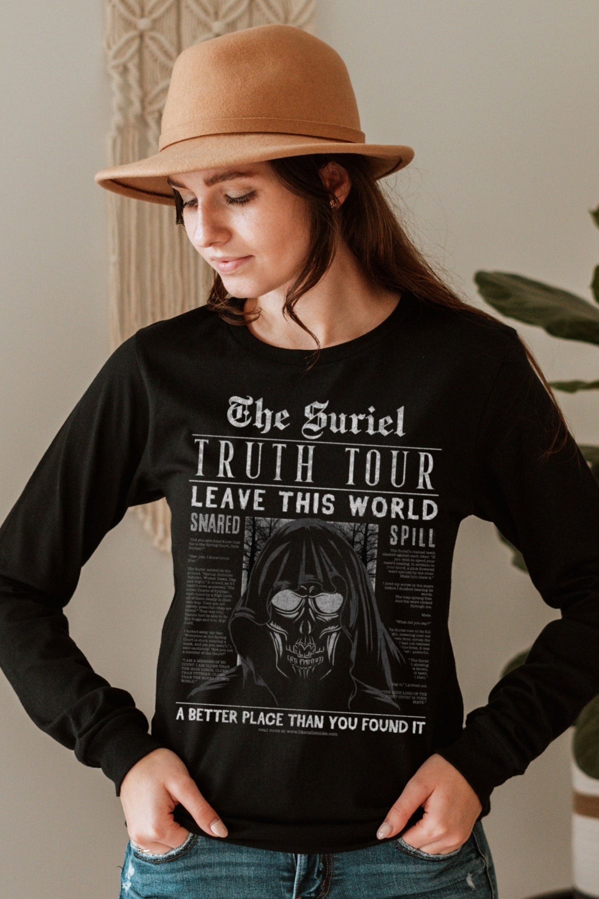 The Suriel Long Sleeve T - Shirt - Caffeineandcurses - Sarah J Maas