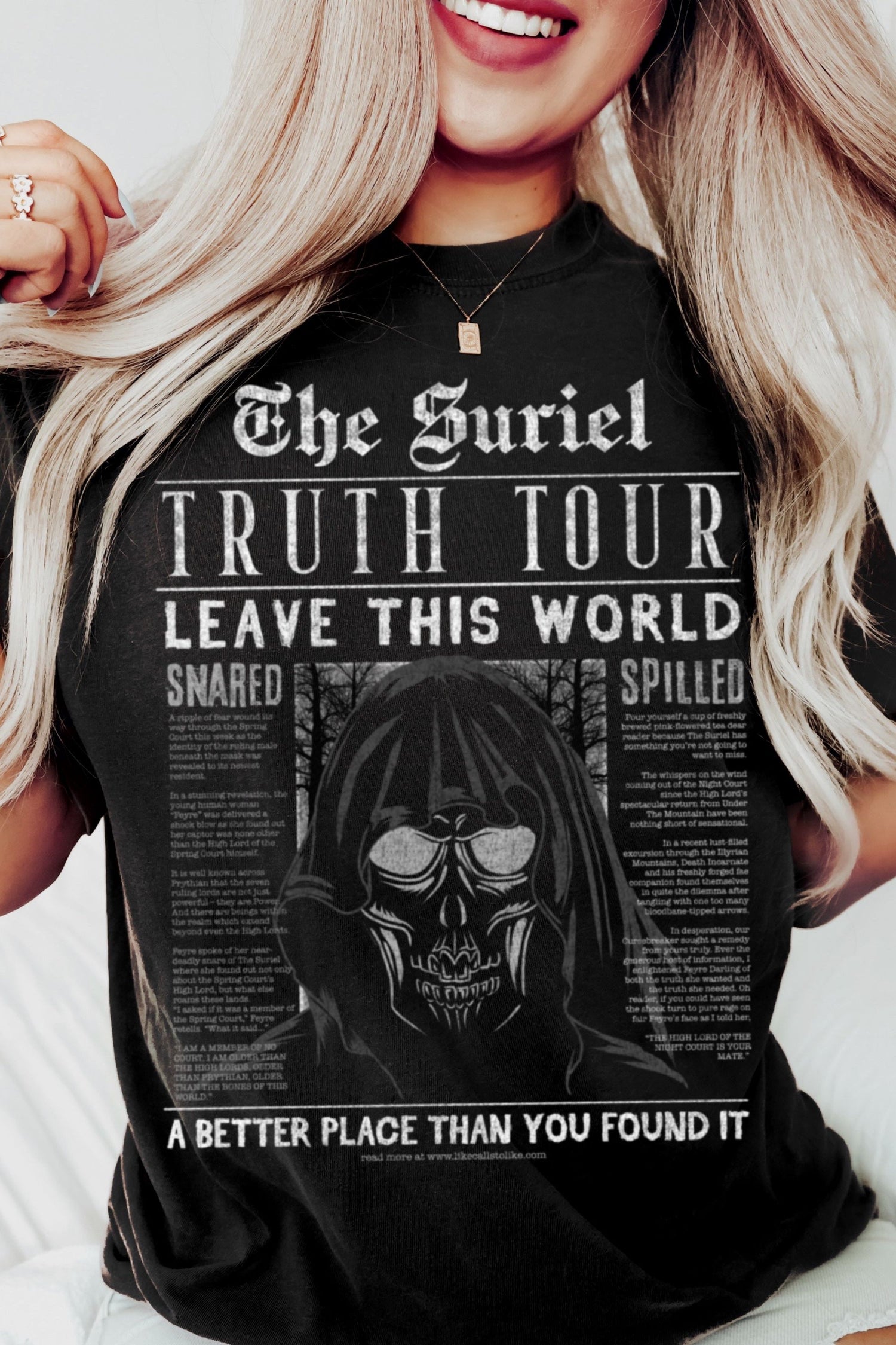 The Suriel T - Shirt - Caffeineandcurses - Sarah J Maas