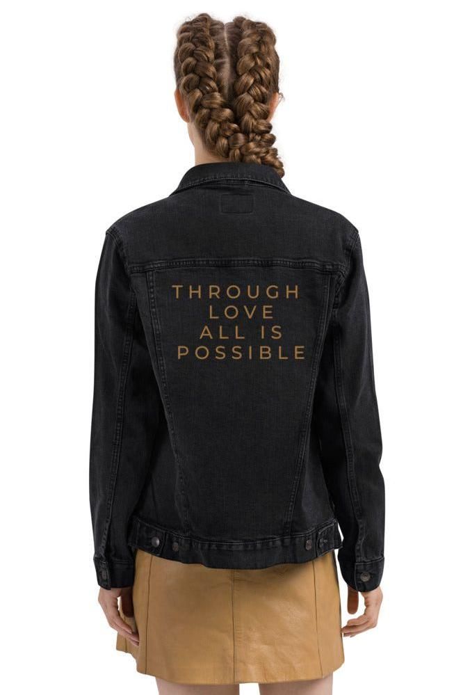 THROUGH LOVE ALL IS POSSIBLE DENIM JACKET - Caffeineandcurses - Sarah J Maas