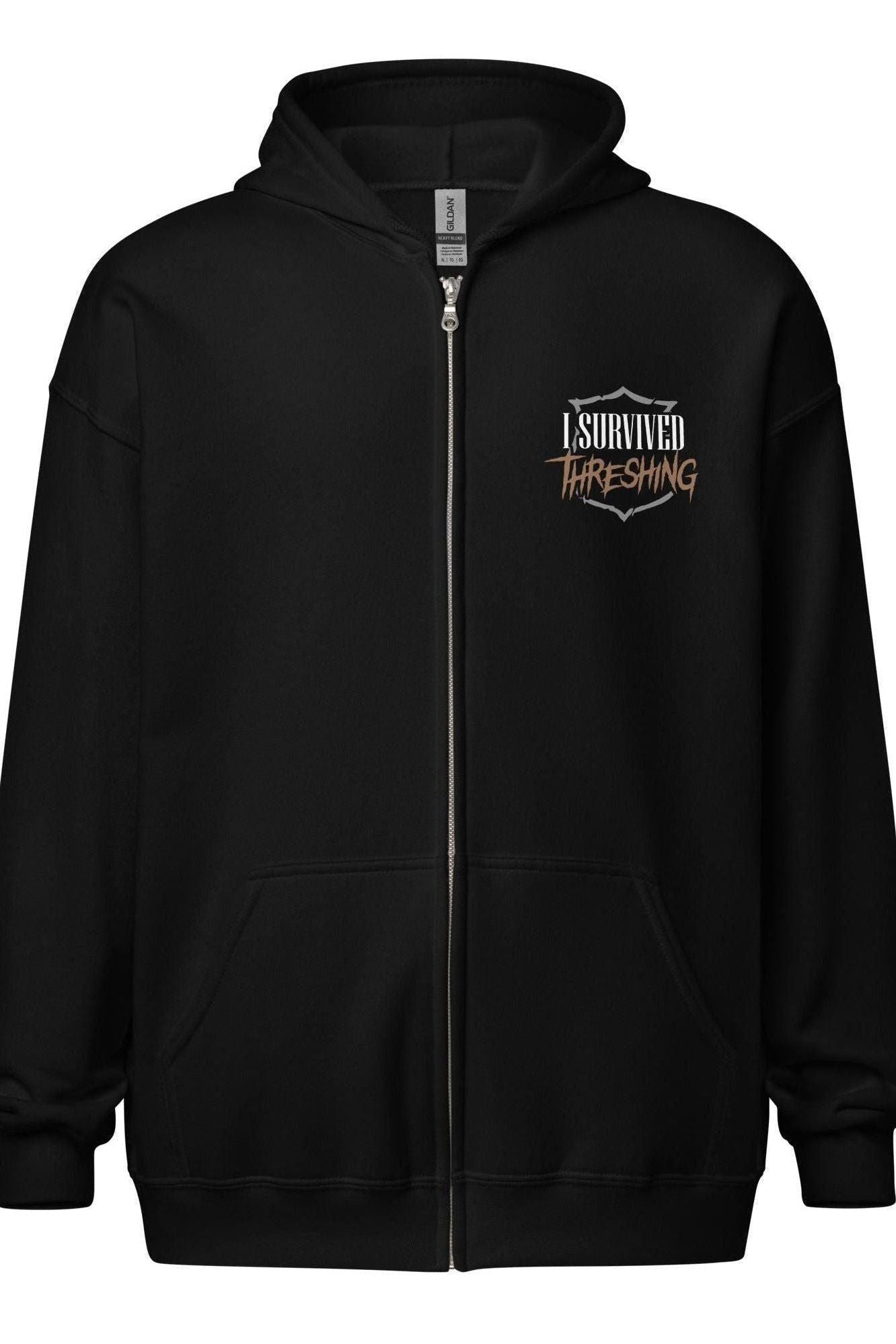 Riders Quadrant Zip Hoodie — Fourth Wing merch by Rebecca Yarros. I Survived the Threshing — wear it loud. Hand-designed in Australia, officially licensed.