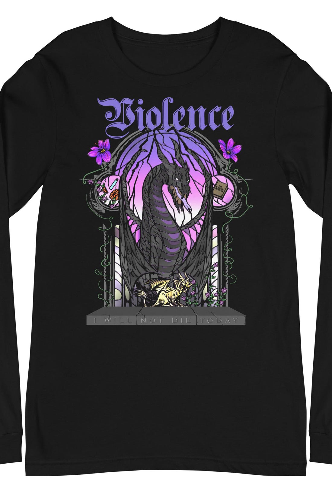 VIOLENCE LONG SLEEVE TEE | Fourth Wing Merch | Fourth Wing Merch