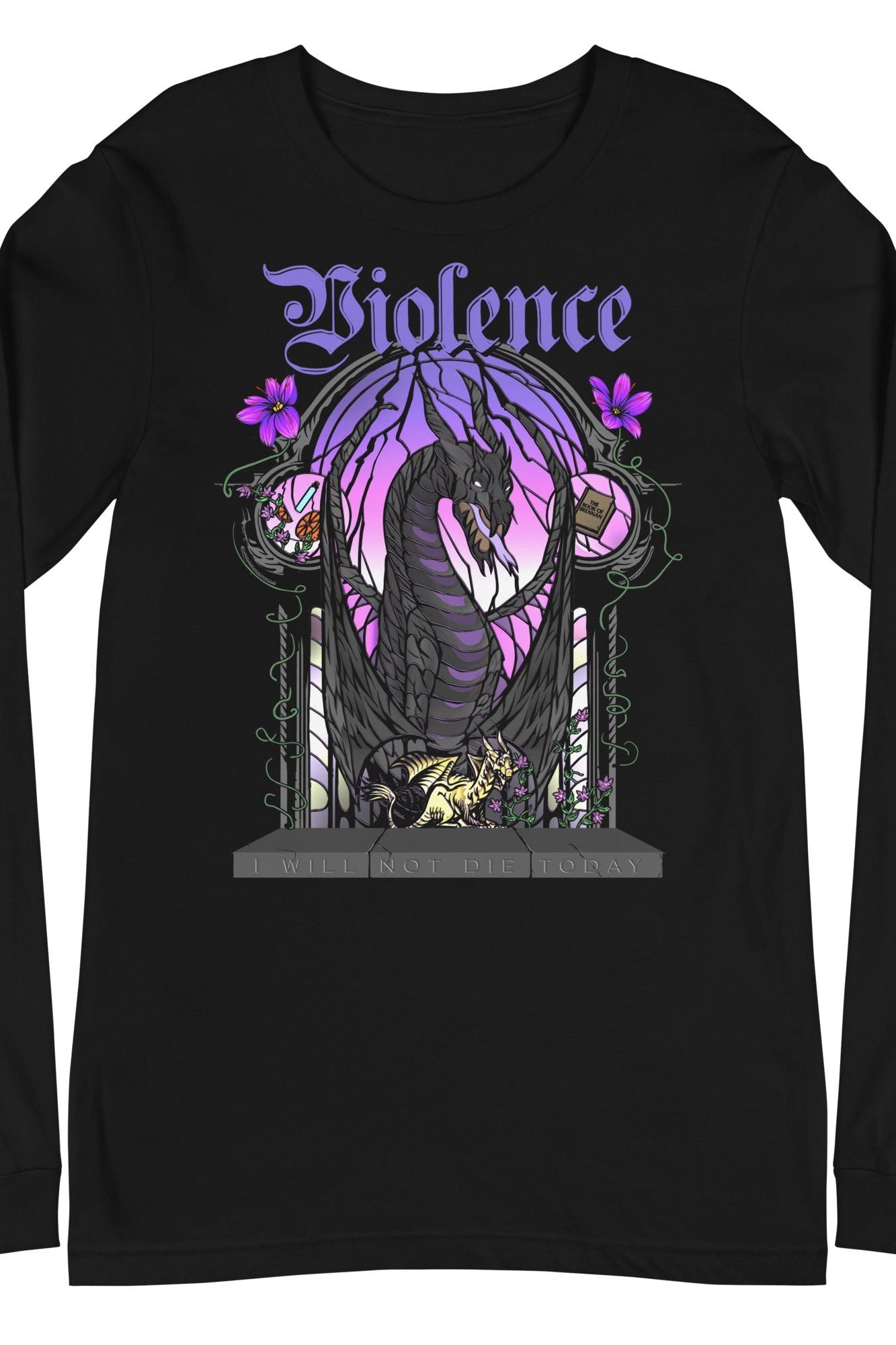 VIOLENCE LONG SLEEVE TEE | Fourth Wing Merch | Fourth Wing Merch