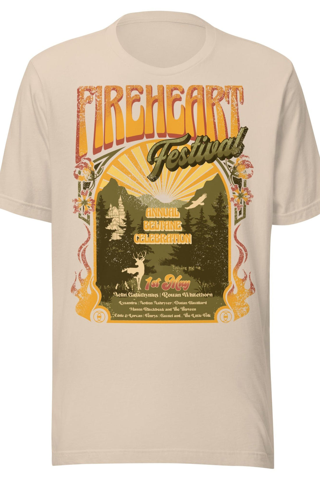 Fireheart Festival T-Shirt | Throne of Glass Merch