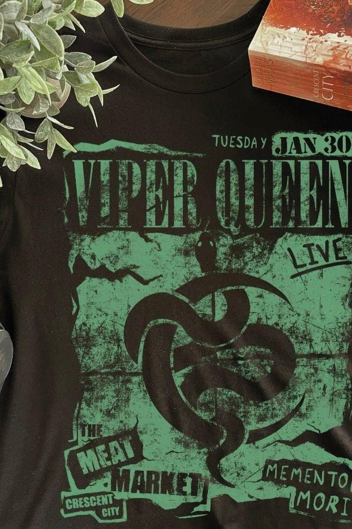 Viper Queen T - Shirt - Caffeineandcurses - Sarah J Maas