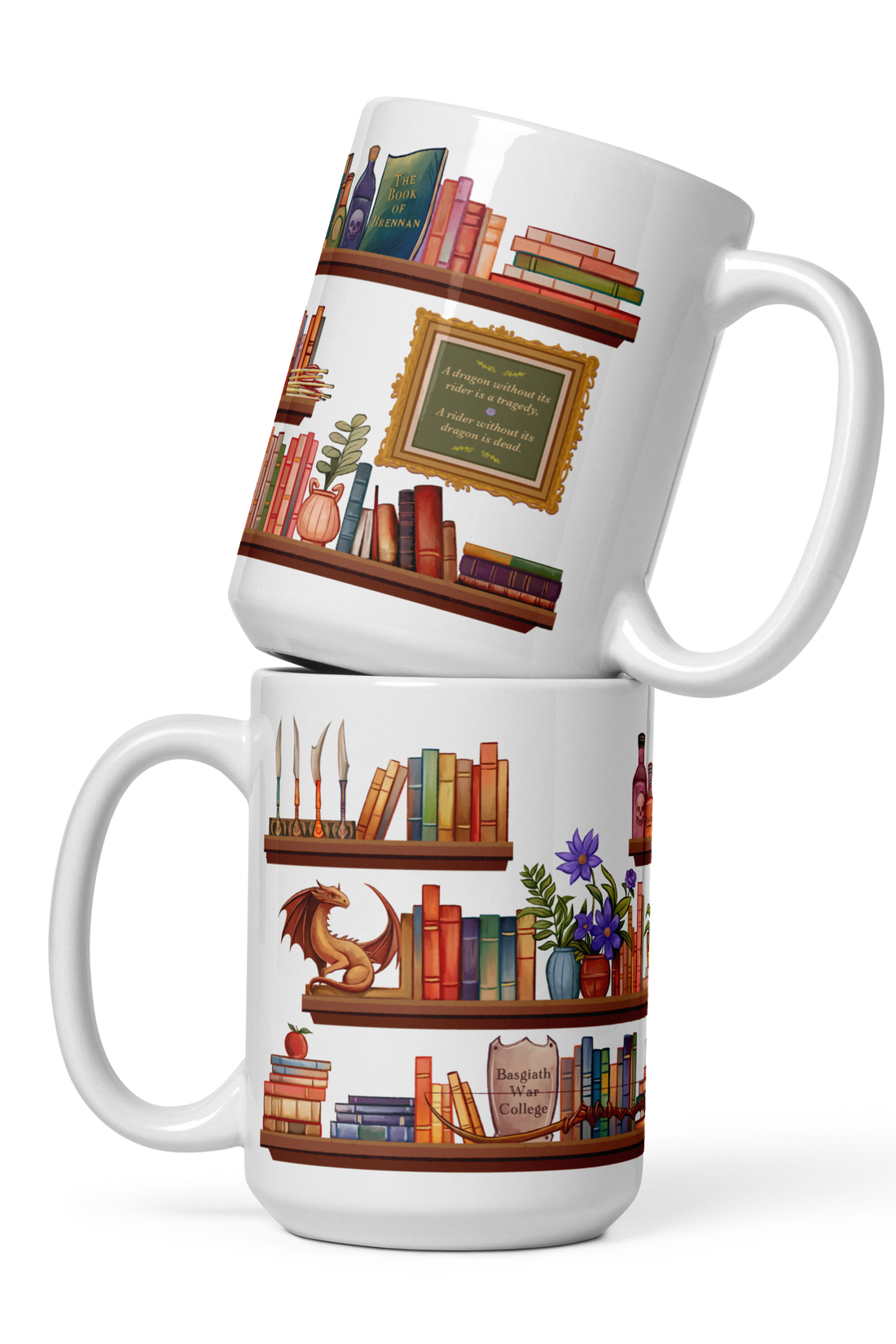 Fourth Wing Shelfie Mug - Fourth Wing Merch