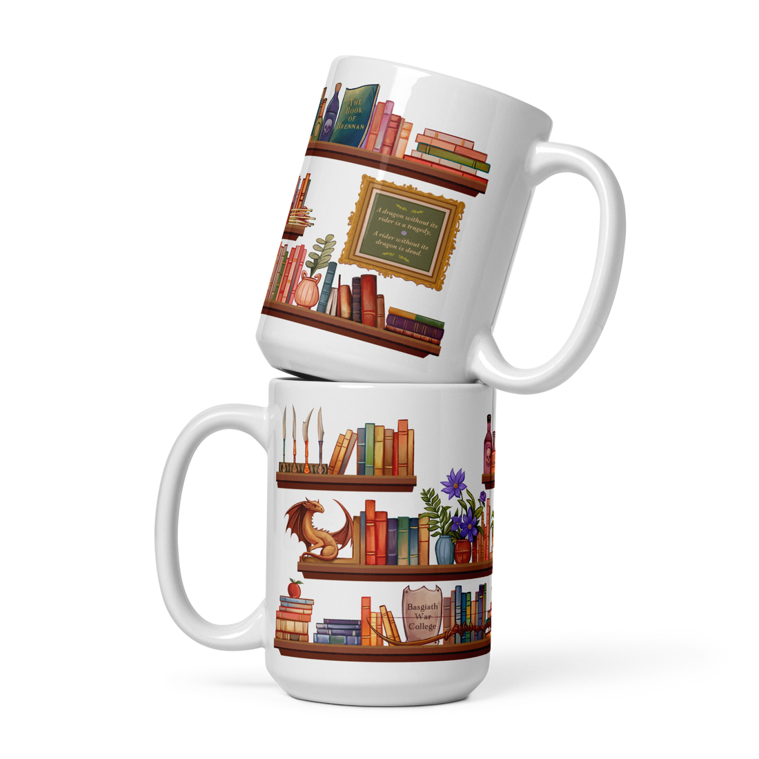 Fourth Wing Shelfie Mug | Fourth Wing Merch