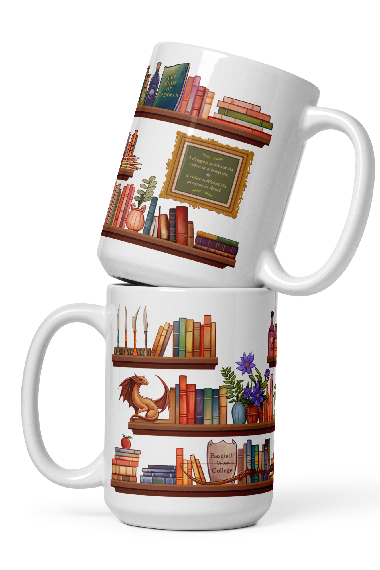 Fourth Wing Shelfie Mug | Fourth Wing Merch