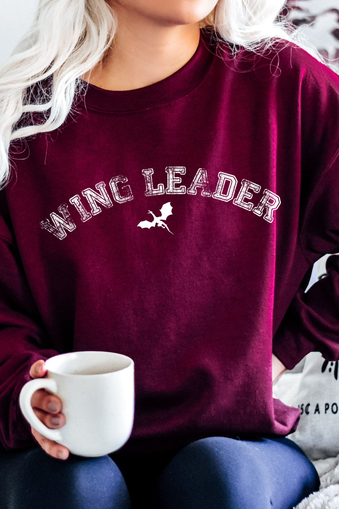 Wing Leader Sweatshirt - Caffeineandcurses - Sarah J Maas