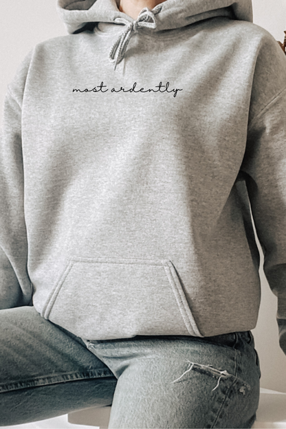 MOST ARDENTLY LITERARY HOODIE | PRIDE AND PREJUDICE SHIRT