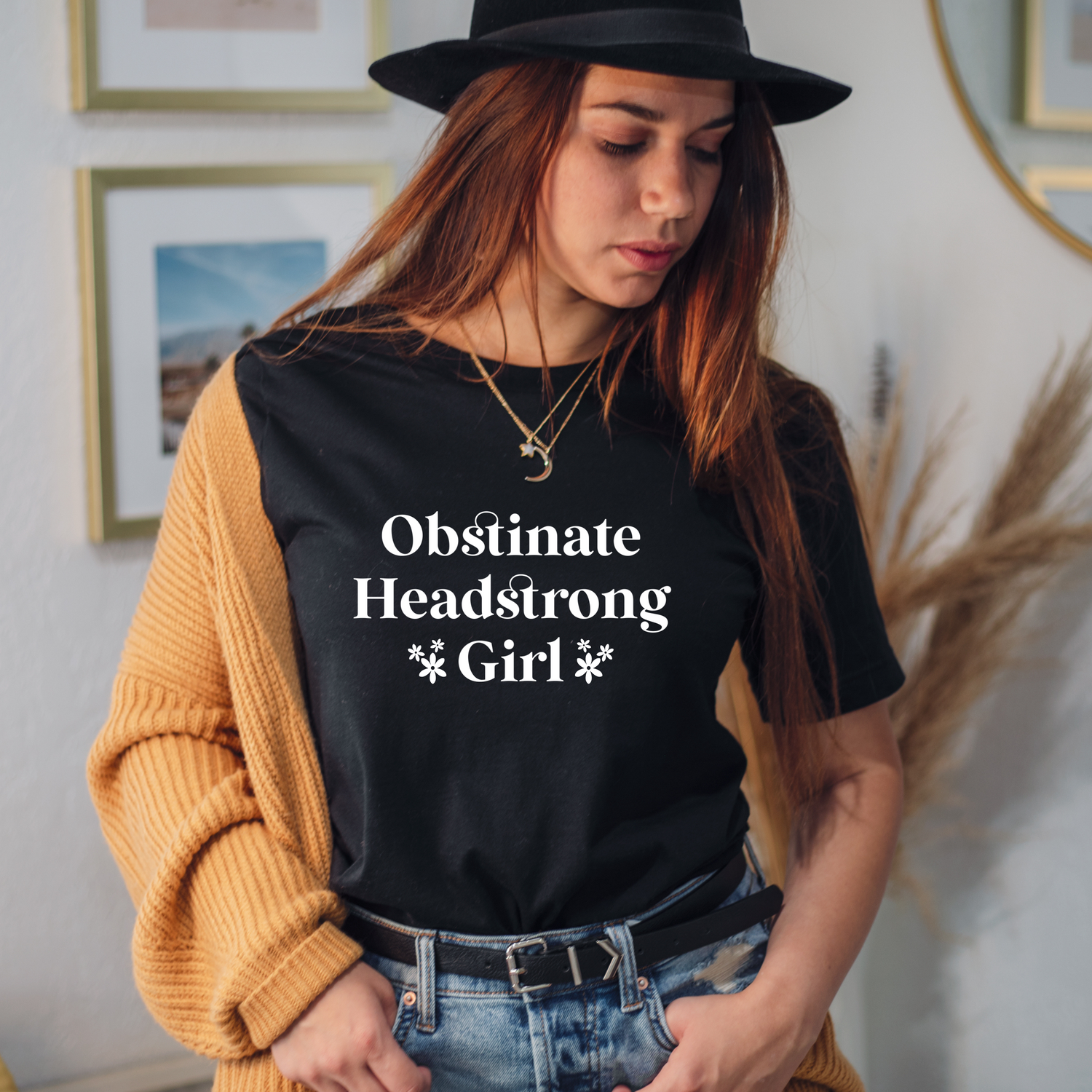 OBSTINATE HEADSTRONG GIRL LITERARY TSHIRT | PRIDE AND PREJUDICE SHIRT